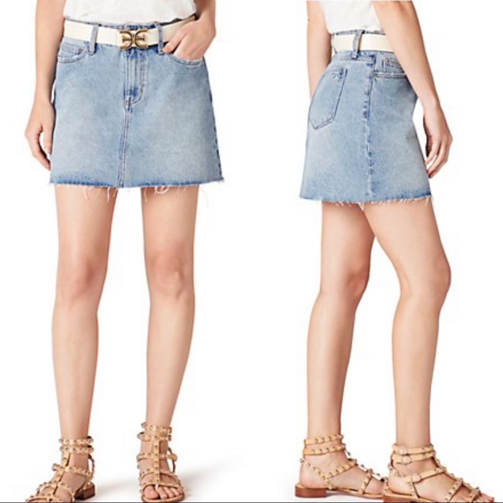 Sam Edelman The Jenny Jean Mini Skirt 0/25
